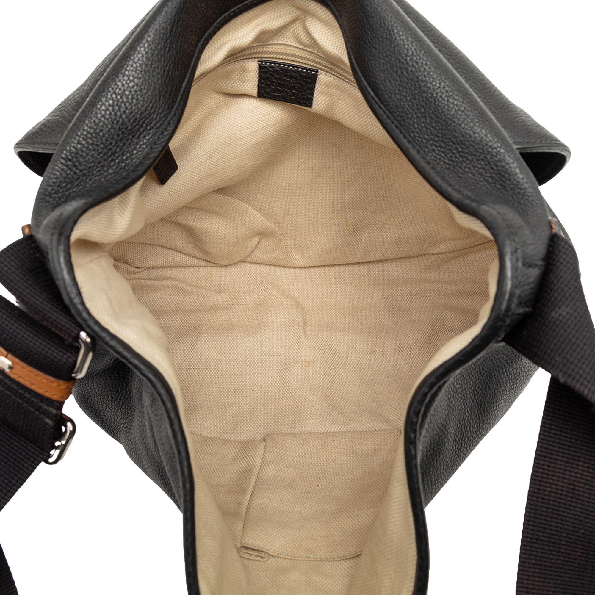 Gucci Gucci Leather Web Messenger Bag Size ONE SIZE - 4 Thumbnail