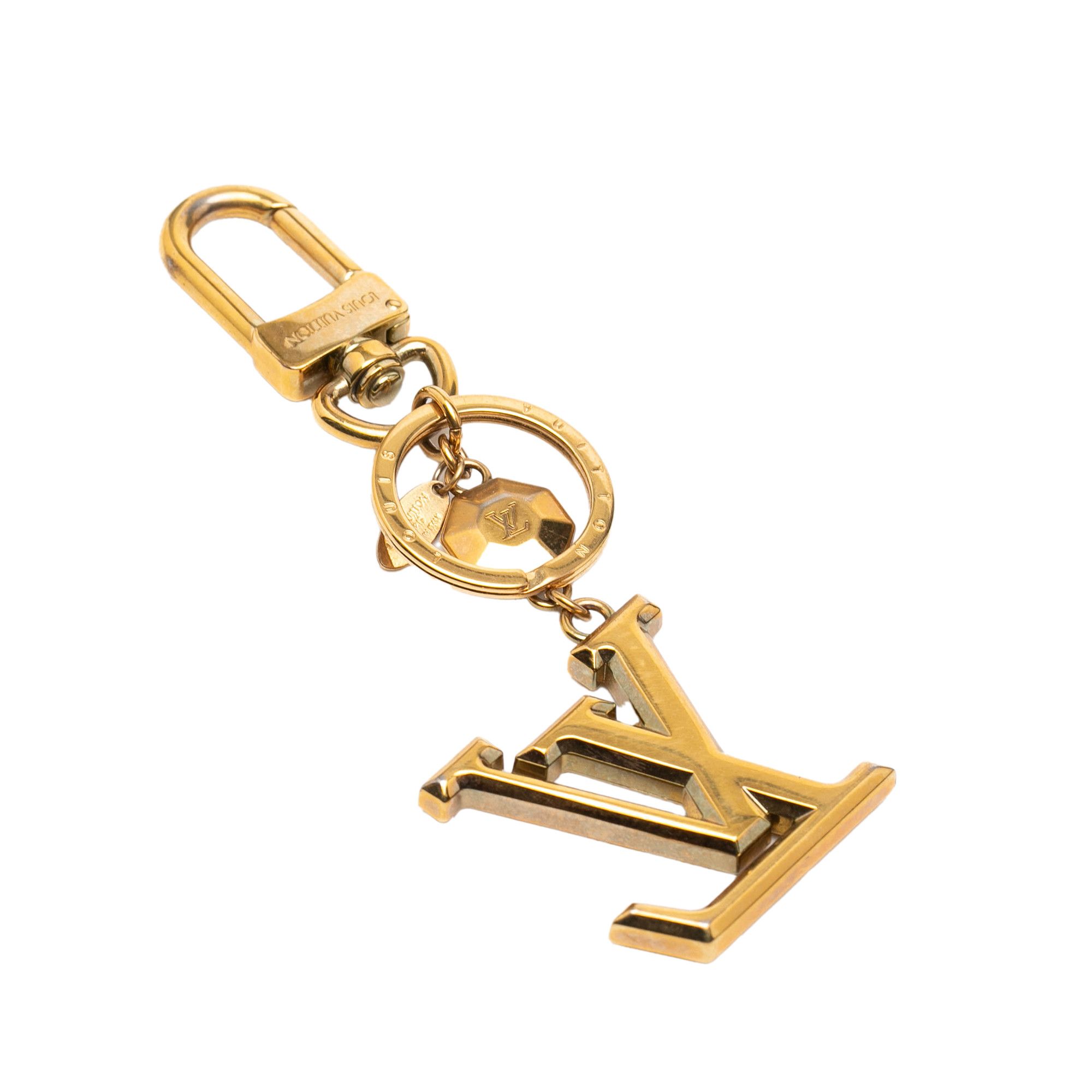 Louis Vuitton Louis Vuitton Gold Plated LV Facettes Bag Charm and Key Holder Size ONE SIZE - 2 Thumbnail