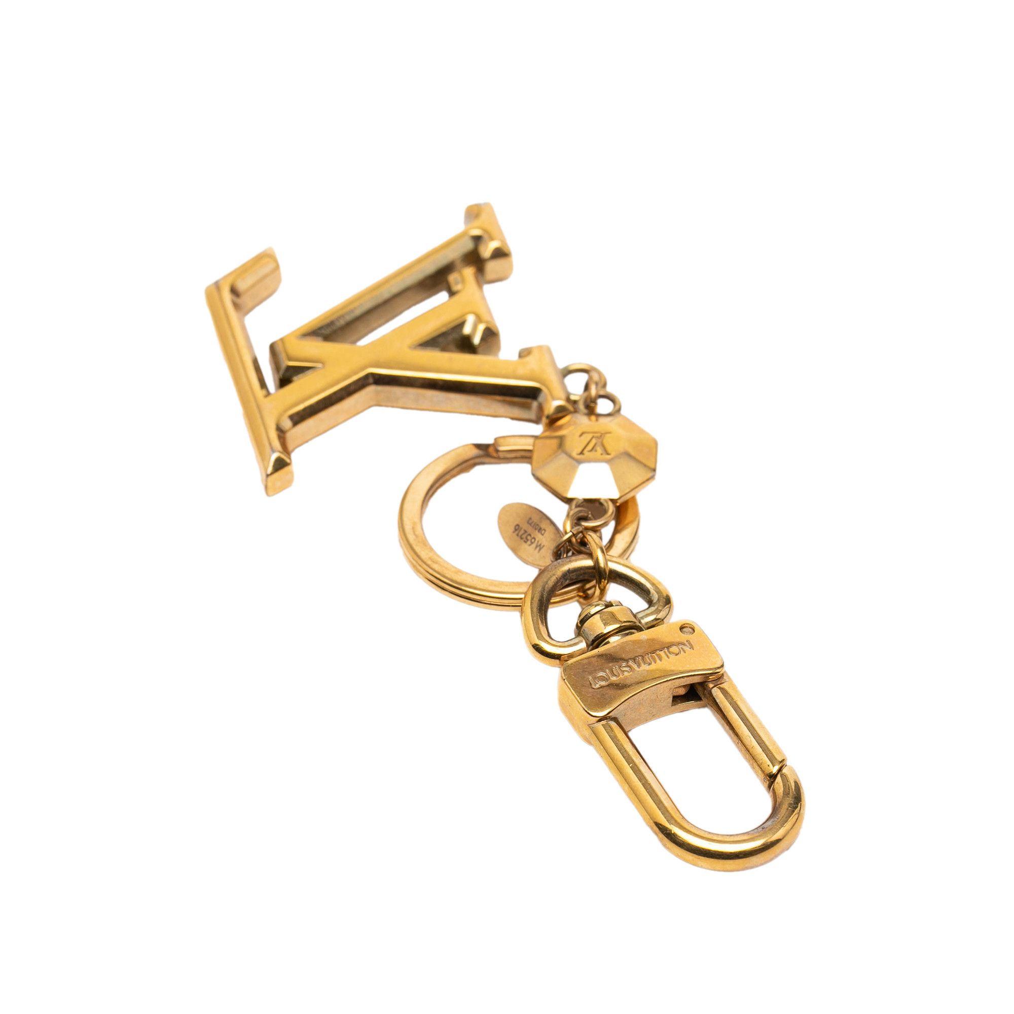 Louis Vuitton Louis Vuitton Gold Plated LV Facettes Bag Charm and Key Holder Size ONE SIZE - 5 Thumbnail
