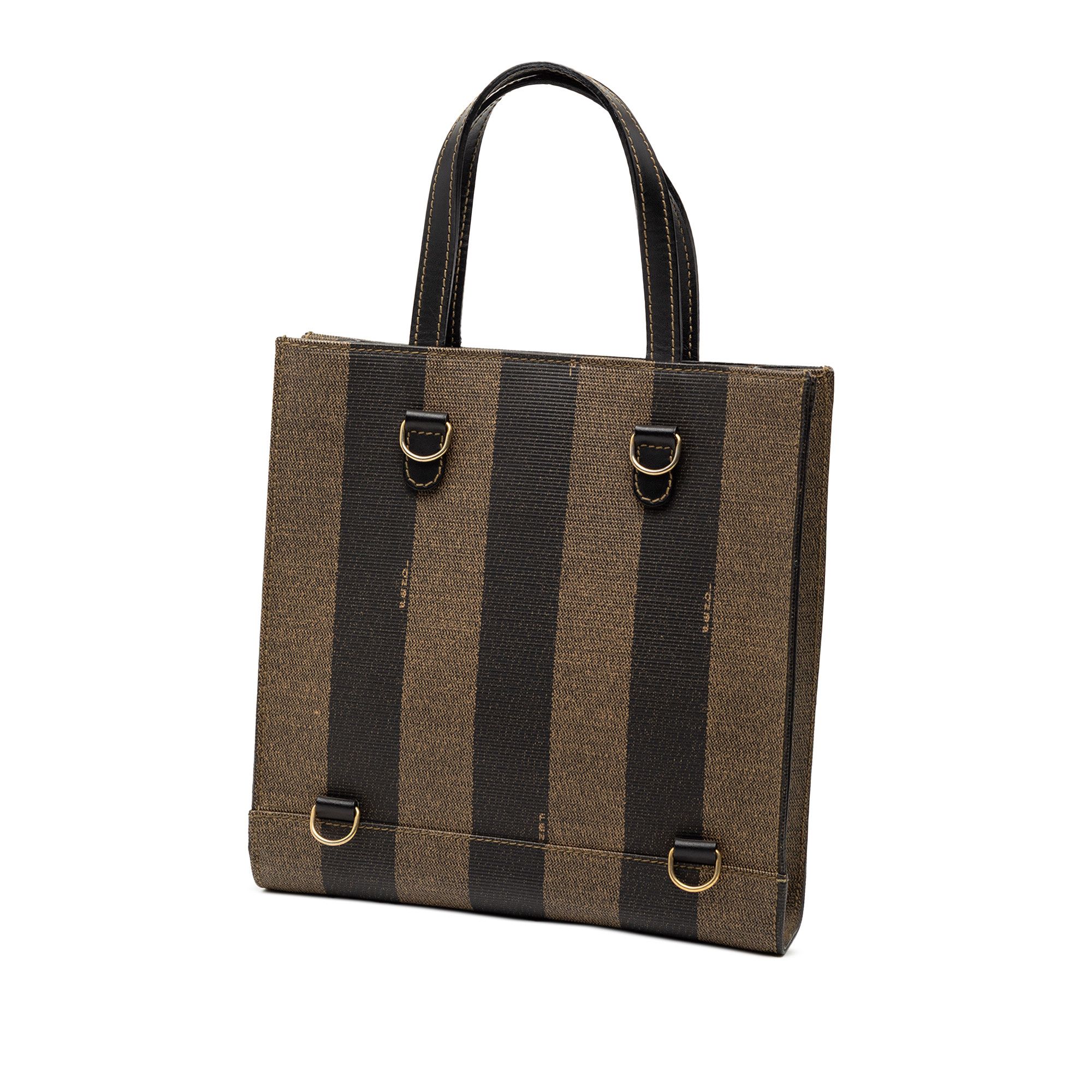 Fendi Fendi Pequin Coated Canvas Logo Convertible Tote Size ONE SIZE - 2 Thumbnail