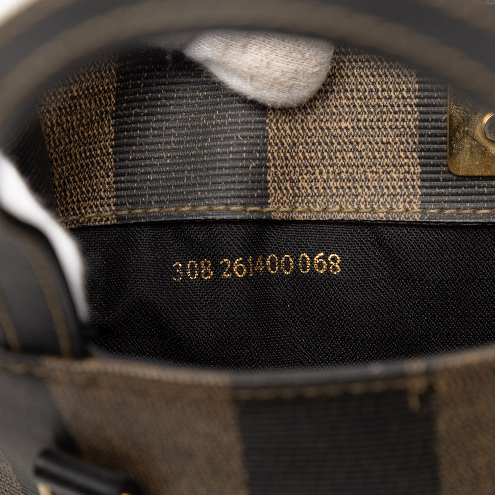 Fendi Fendi Pequin Coated Canvas Logo Convertible Tote Size ONE SIZE - 6 Thumbnail