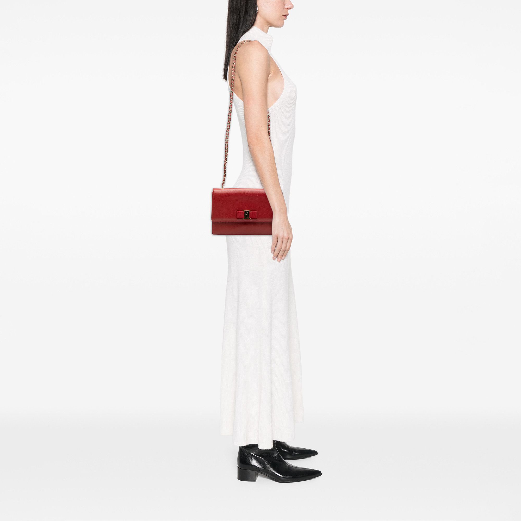Salvatore Ferragamo Salvatore Ferragamo Medium Leather Vara Ginny Crossbody Size ONE SIZE - 7 Thumbnail