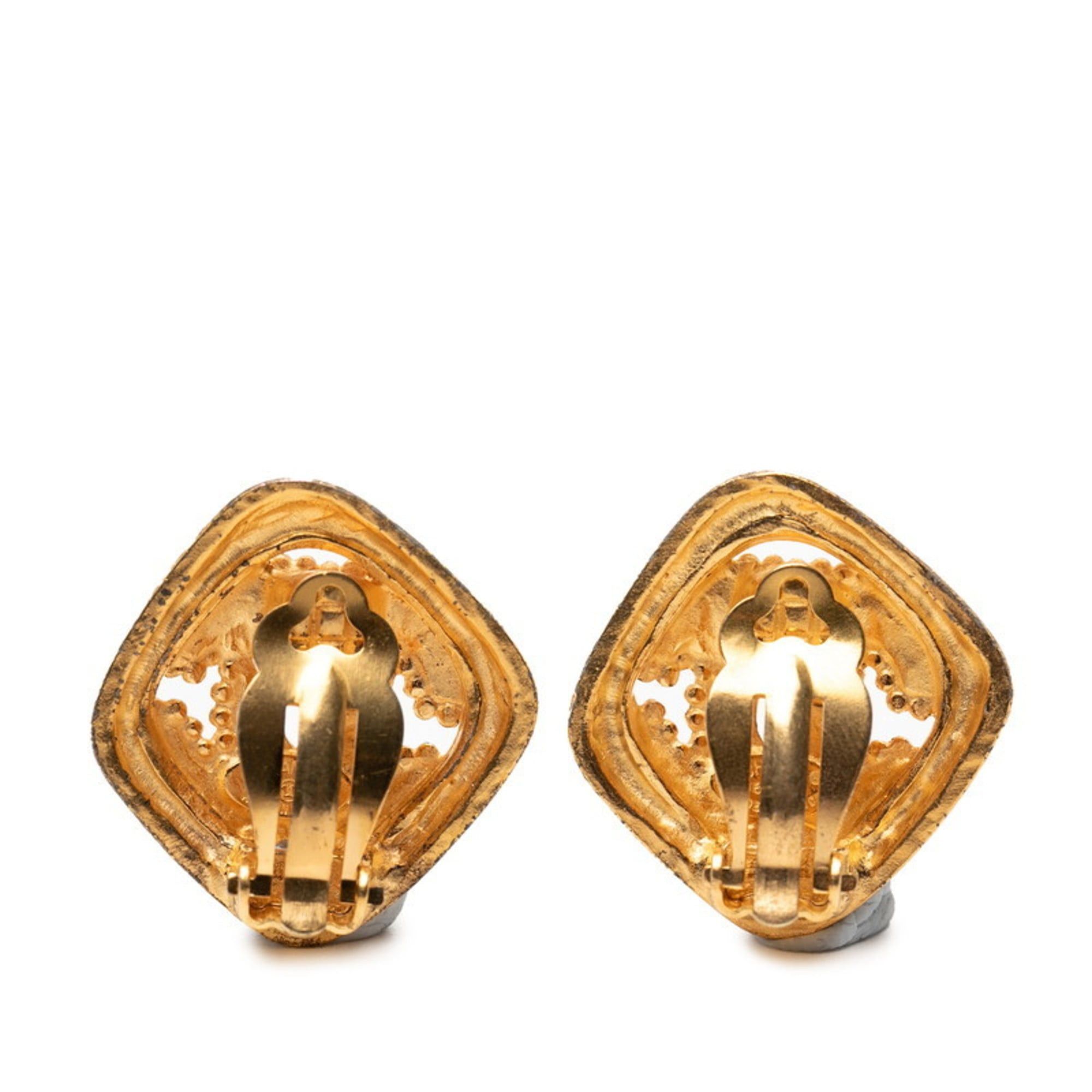 Chanel Vintage Chanel Coco Mark Earrings, Gold Plated, Women's, CHANEL Size ONE SIZE - 2 Thumbnail