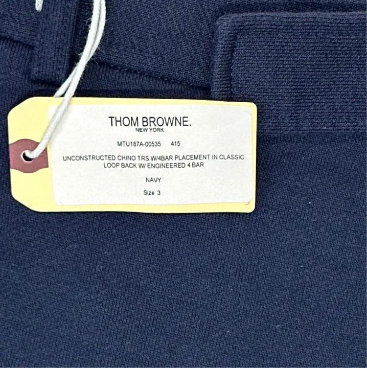 Thom Browne Thom Browne Casual Navy Trousers for Men Size US 30 / EU 46 - 3 Thumbnail