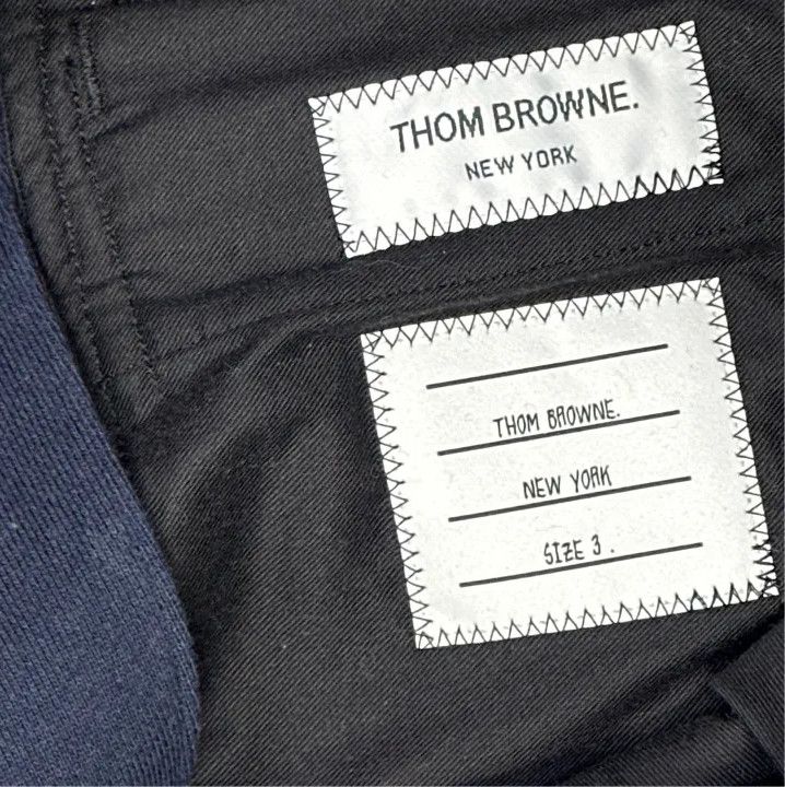 Thom Browne Thom Browne Casual Navy Trousers for Men Size US 30 / EU 46 - 4 Thumbnail
