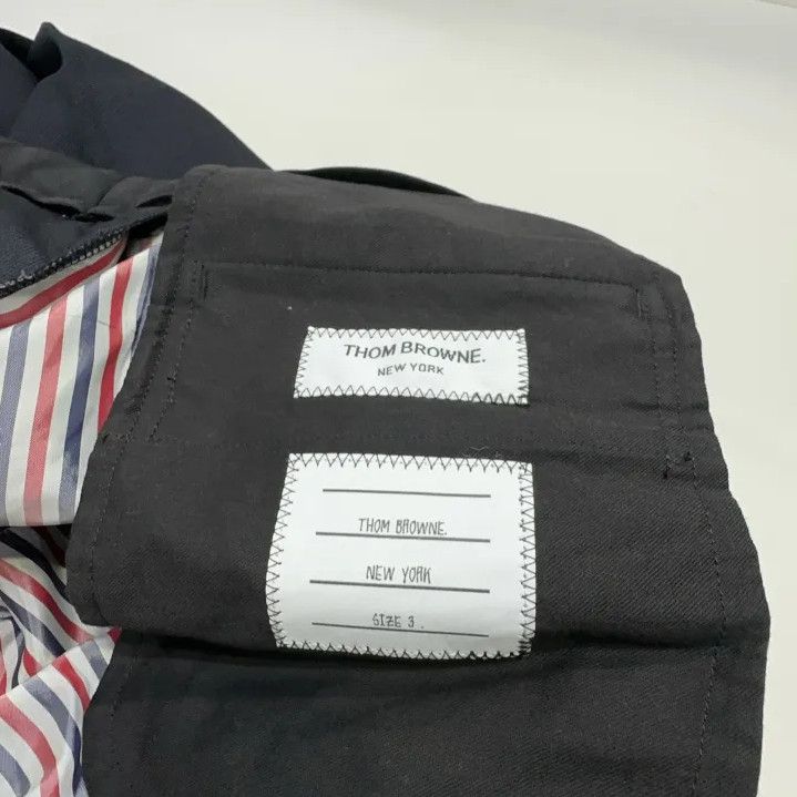 Thom Browne Thom Browne Black Wool Striped Casual Pants Size US 30 / EU 46 - 5 Thumbnail