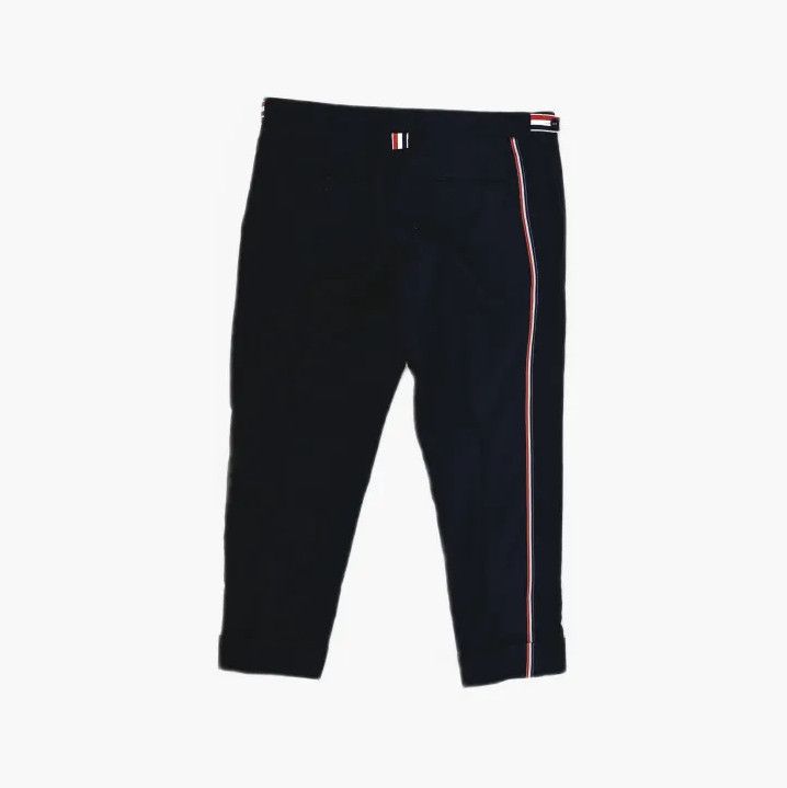 Thom Browne Thom Browne Black Low-Rise Stripe Trousers Size US 28 / EU 44 - 3 Thumbnail