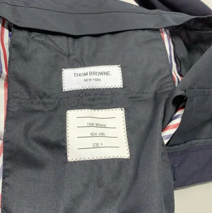 Thom Browne Thom Browne Navy Blue Stripe Casual Pants Size 30" / US 8 / IT 44 - 4 Thumbnail