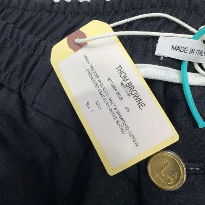 Thom Browne Thom Browne Navy Stripe Sweatpants Size US 30 / EU 46 - 5 Thumbnail