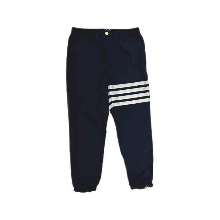 Thom Browne Thom Browne Navy Stripe Sweatpants Size US 30 / EU 46 - 2 Thumbnail