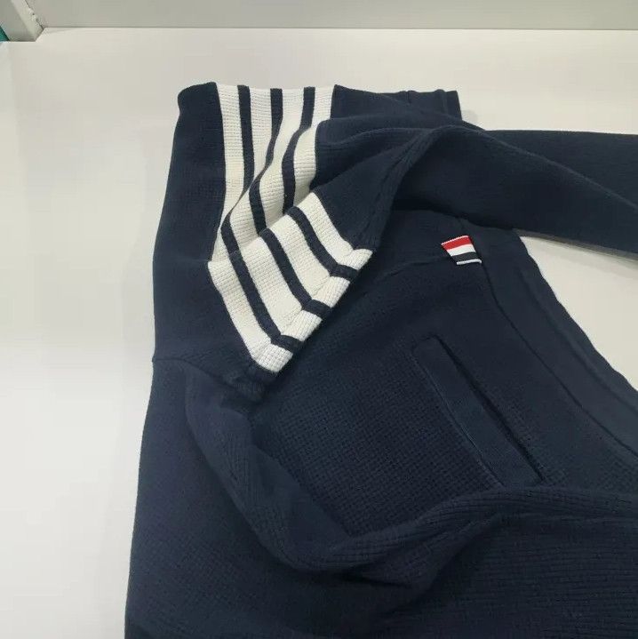 Thom Browne Thom Browne Classic Waffle Knit Joggers for Men Size US 36 / EU 52 - 14 Thumbnail