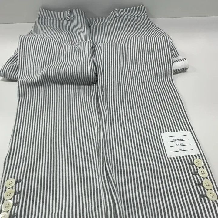 Thom Browne THOM BROWNE Striped Casual Pants for Men Size US 30 / EU 46 - 9 Thumbnail