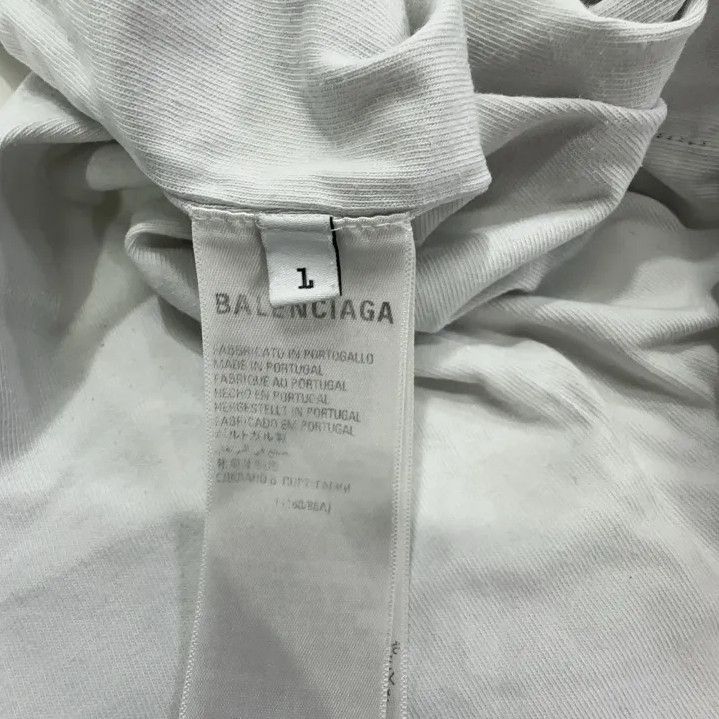 Balenciaga Balenciaga x adidas Embroidered Logo Short Sleeve Tee Size US M / EU 48-50 / 2 - 7 Thumbnail