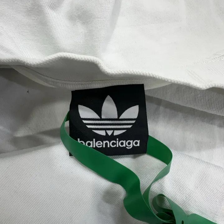 Balenciaga Balenciaga x adidas Embroidered Logo Short Sleeve Tee Size US M / EU 48-50 / 2 - 8 Thumbnail