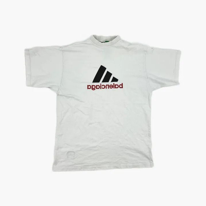 Balenciaga Balenciaga x adidas Embroidered Logo Short Sleeve Tee Size US M / EU 48-50 / 2 - 4 Thumbnail