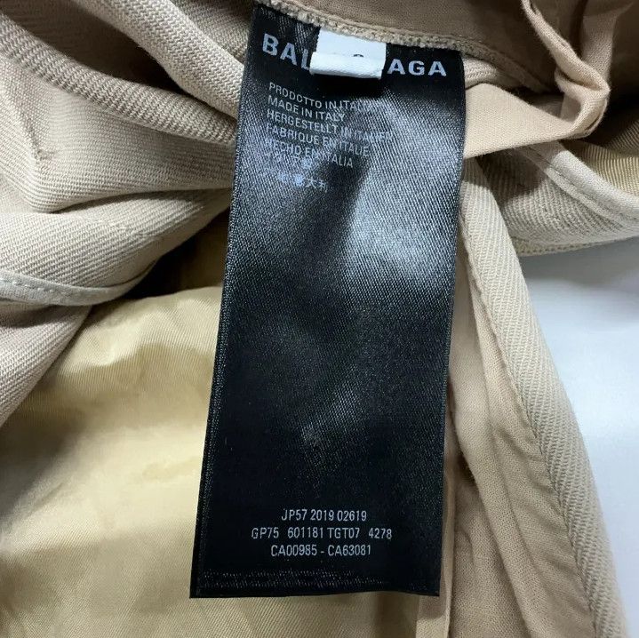 Balenciaga Balenciaga Beige Zipper Straight-Leg Suit Pants Size US 34 / EU 50 - 5 Thumbnail