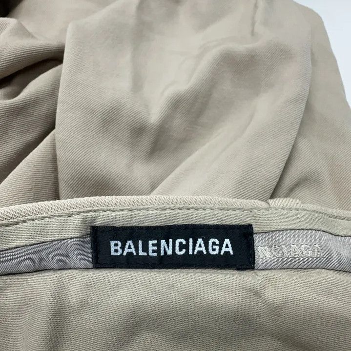 Balenciaga Balenciaga Beige Zipper Straight-Leg Suit Pants Size US 34 / EU 50 - 6 Thumbnail