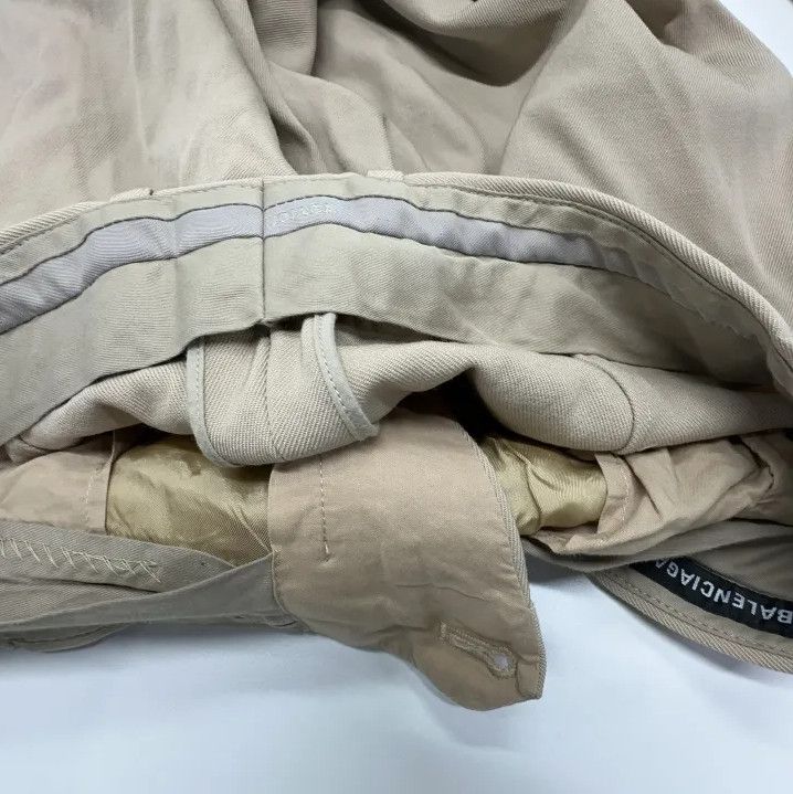 Balenciaga Balenciaga Beige Zipper Straight-Leg Suit Pants Size US 34 / EU 50 - 8 Thumbnail
