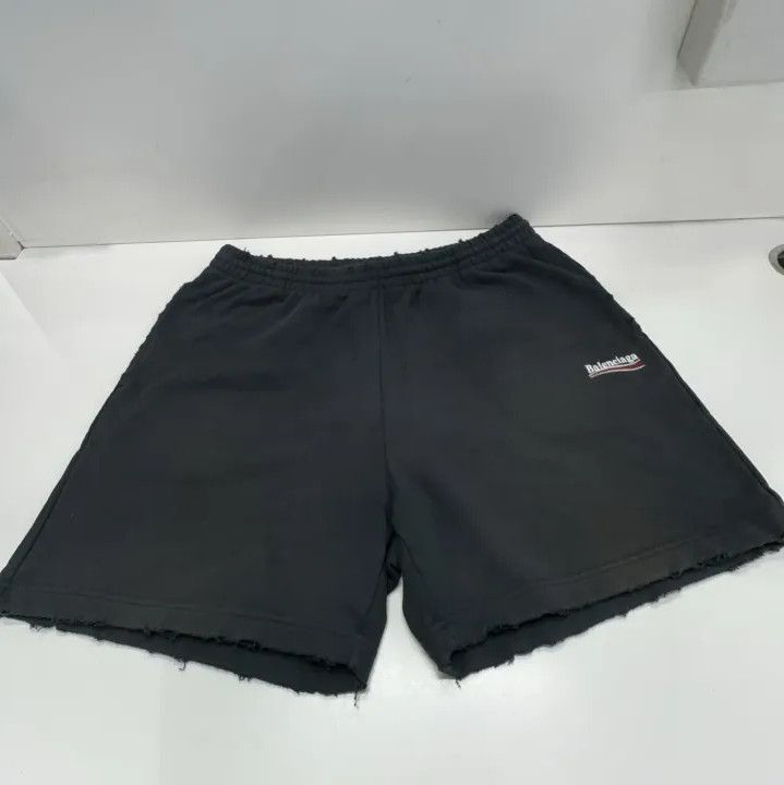 Balenciaga Balenciaga SS22 Logo Gray Sports Shorts Size US 32 / EU 48 - 9 Thumbnail