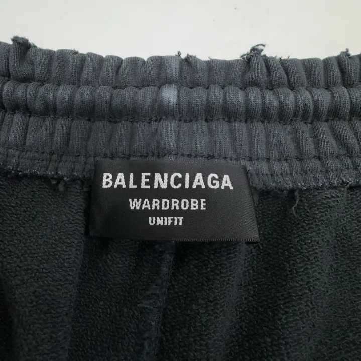 Balenciaga Balenciaga SS22 Logo Gray Sports Shorts Size US 32 / EU 48 - 4 Thumbnail