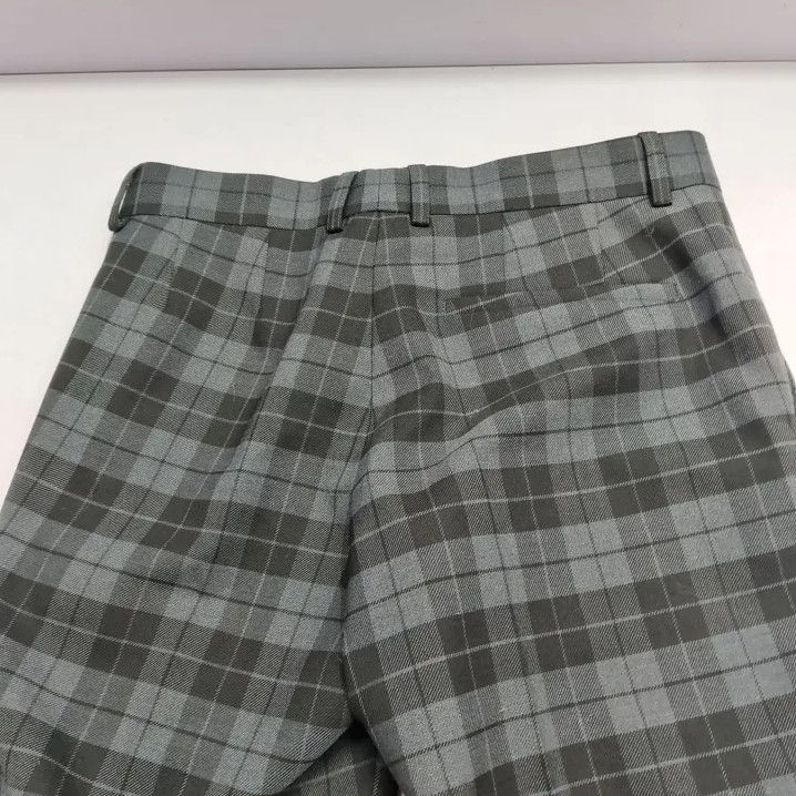 Balenciaga Balenciaga Plaid Wide-Leg Trousers Size US 31 - 7 Thumbnail