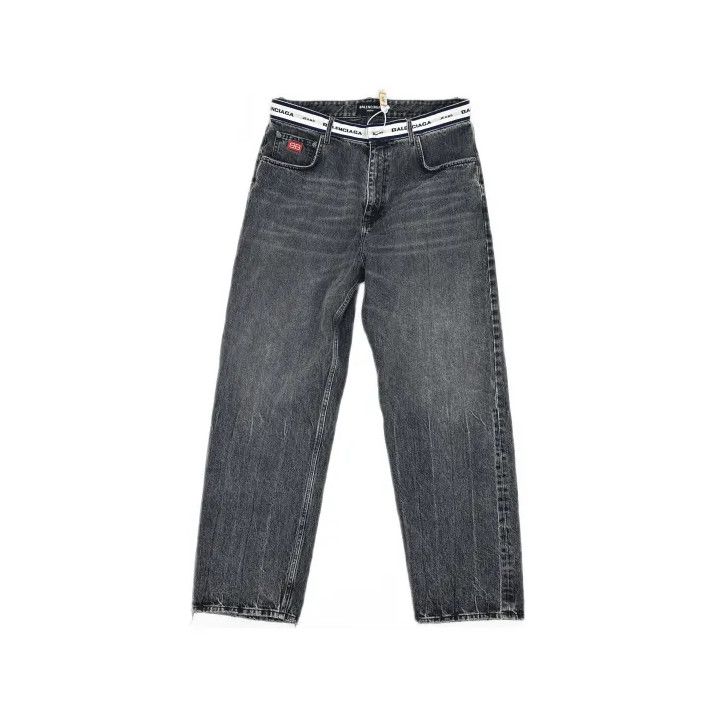 Balenciaga Balenciaga Logo Denim Long Pants for Men Size US 32 / EU 48 - 2 Thumbnail