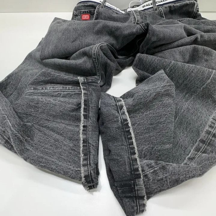 Balenciaga Balenciaga Logo Denim Long Pants for Men Size US 32 / EU 48 - 8 Thumbnail