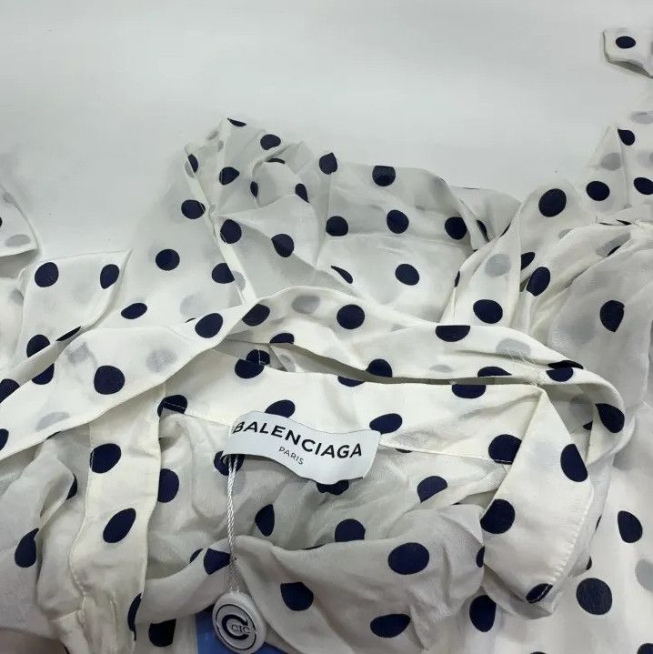Balenciaga Balenciaga Polka Dot Button-Up Shirt Size S / US 4 / IT 40 - 8 Thumbnail