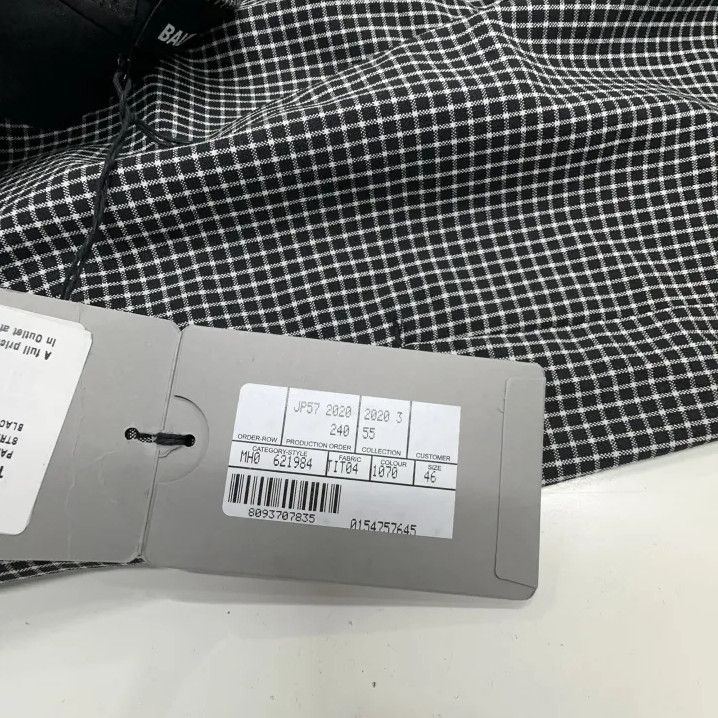 Balenciaga Balenciaga Men's Gray Wool Blend Wide Leg Pants Size US 31 - 4 Thumbnail