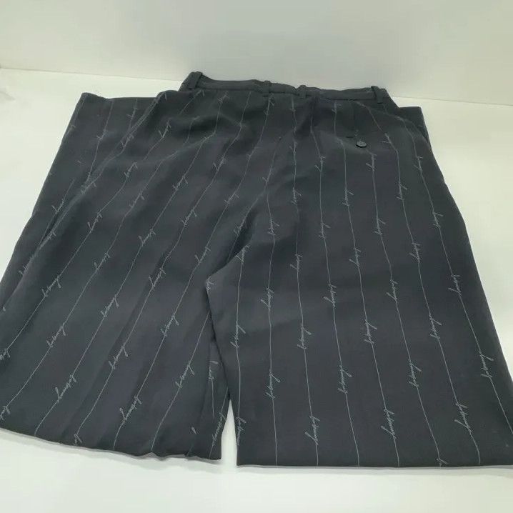 Balenciaga Balenciaga Black Relaxed Embroidered Pants for Men Size US 31 - 10 Thumbnail