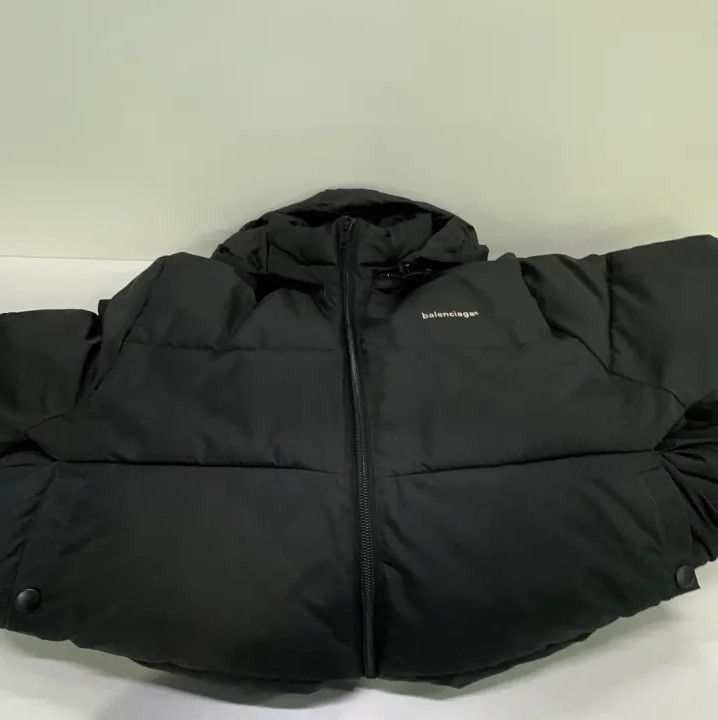 Balenciaga Balenciaga Black High-Neck Zip Long Sleeve Jacket Size US M / EU 48-50 / 2 - 10 Thumbnail