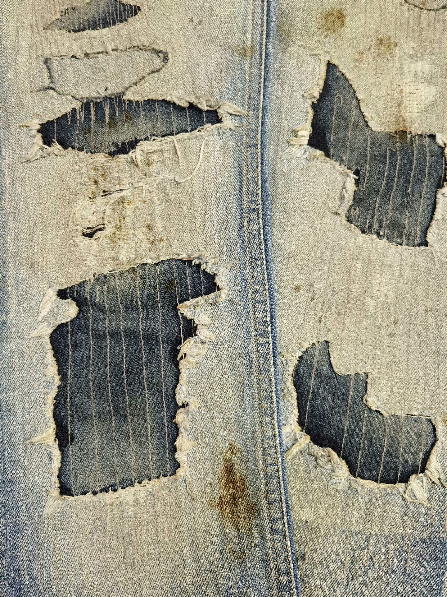 Pledge pledge patchwork distressed denim pants Size US 38 / EU 54 - 6 Thumbnail