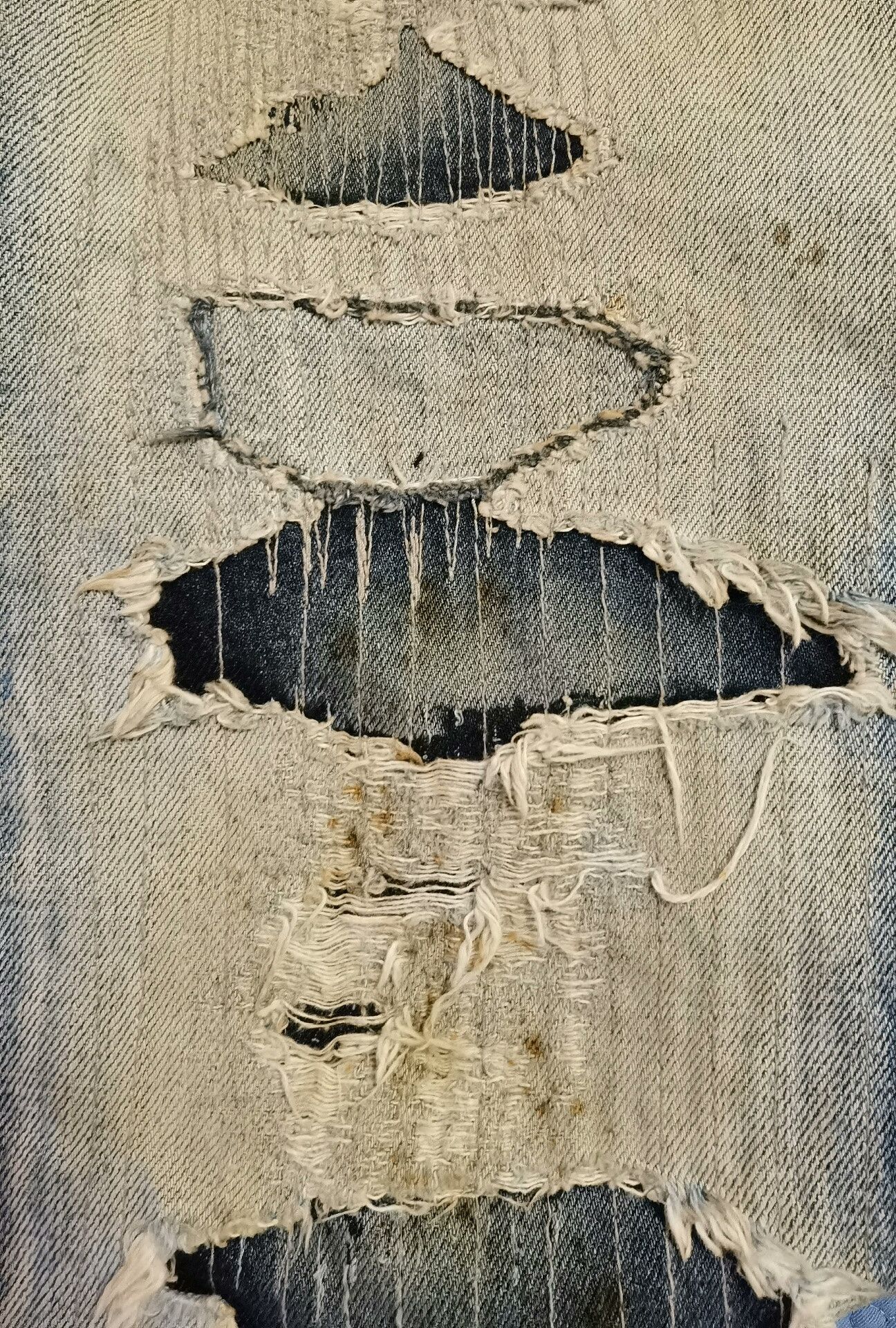 Pledge pledge patchwork distressed denim pants Size US 38 / EU 54 - 5 Thumbnail