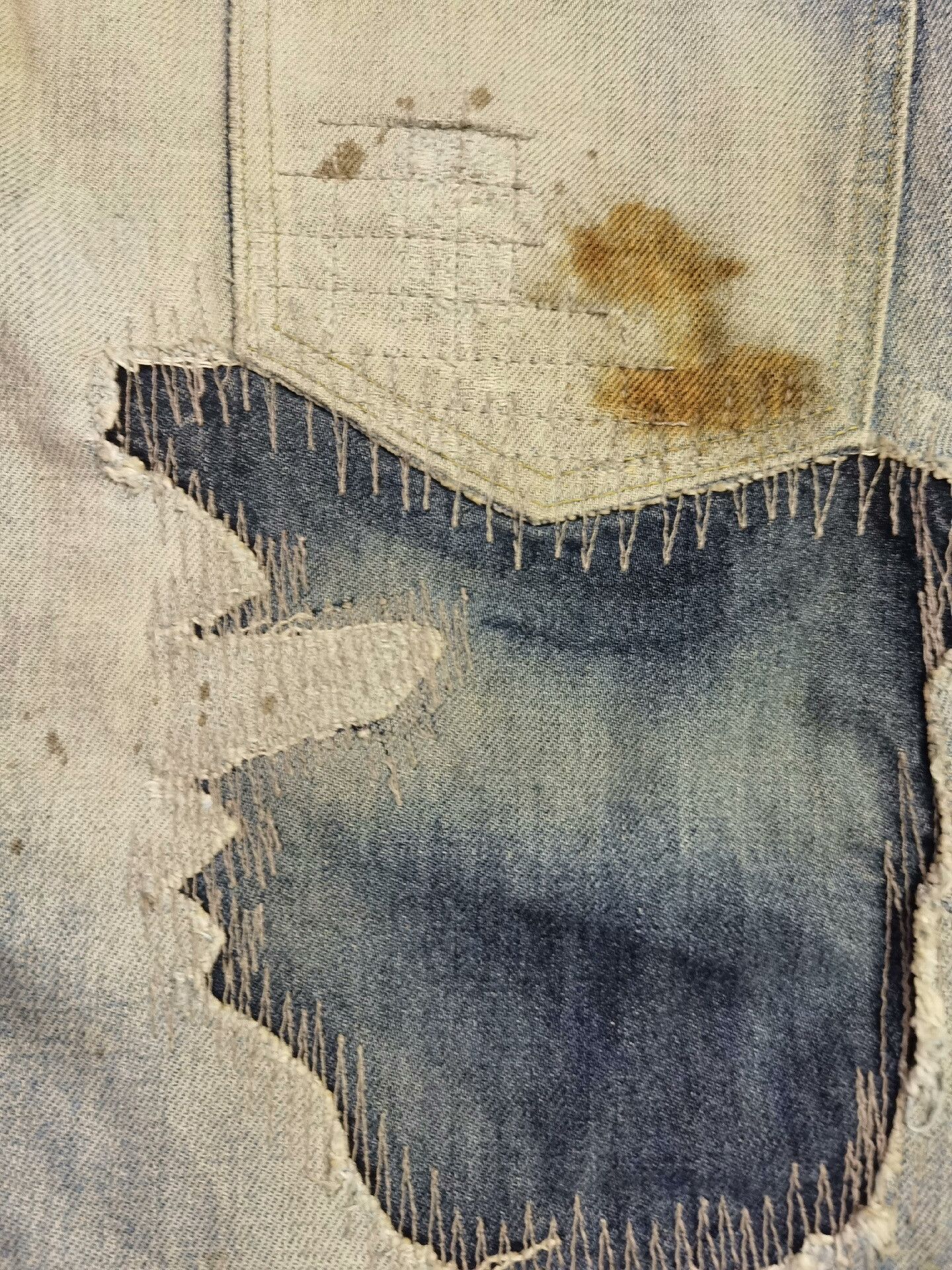 Pledge pledge patchwork distressed denim pants Size US 38 / EU 54 - 4 Thumbnail