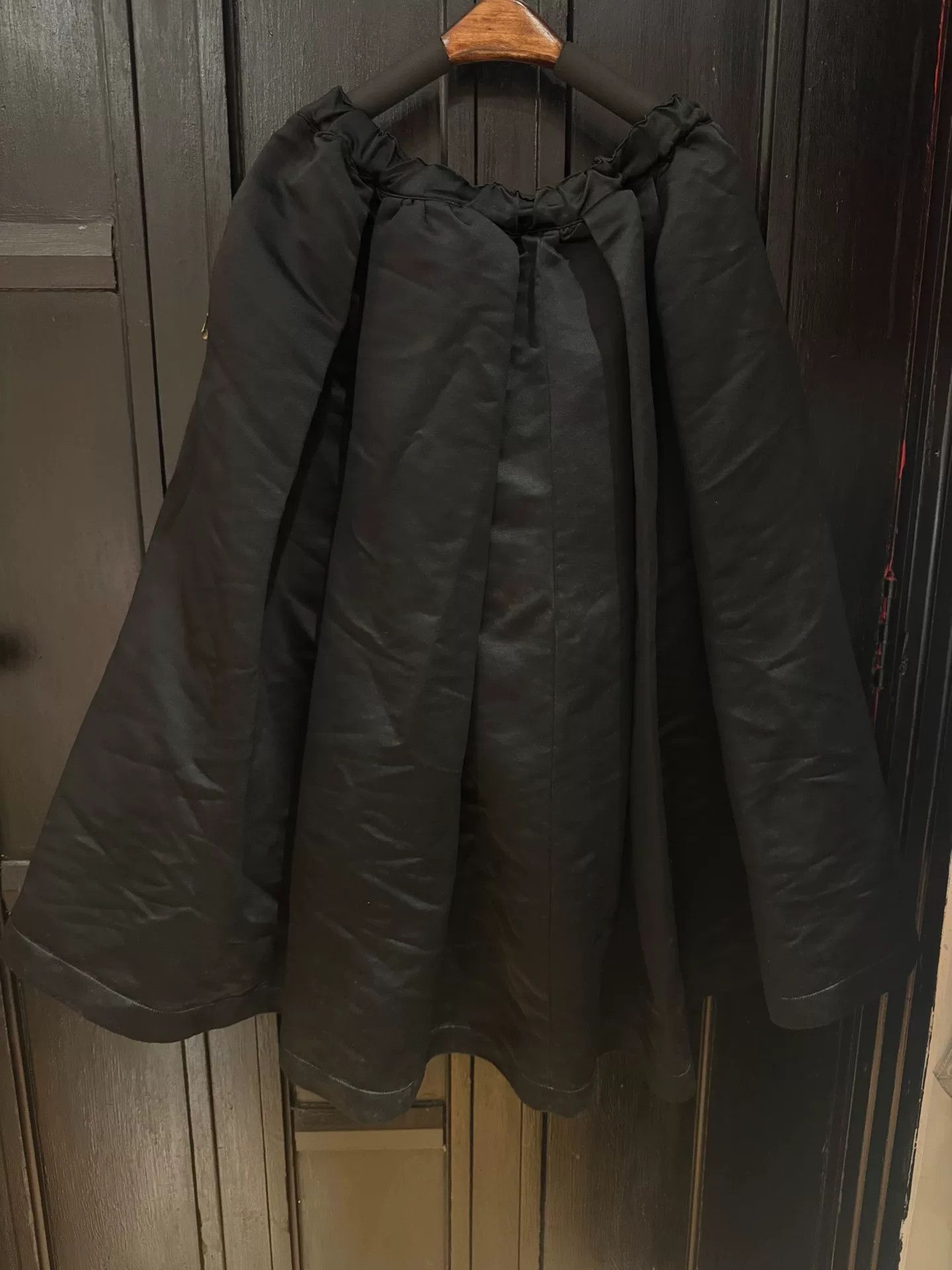 Comme des Garcons black satin half skirt by comme des garcons Size 28" / US 6 / IT 42 - 4 Thumbnail