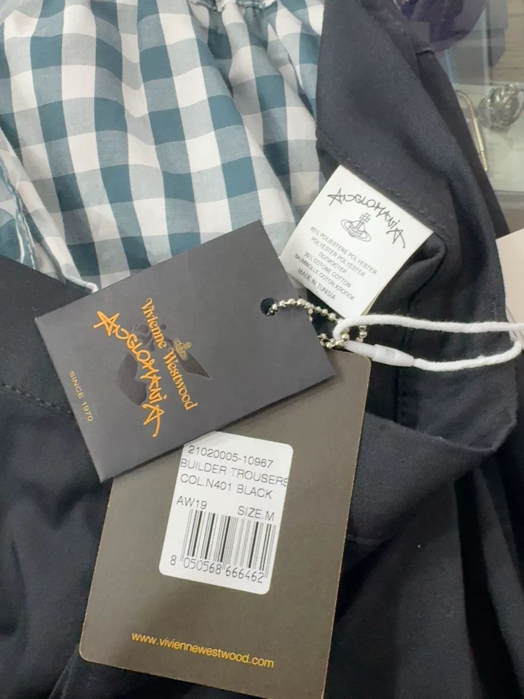 Vivienne Westwood vivienne westwood long black trousers with checkered waist Size 34" / US 12 / IT 48 - 4 Thumbnail