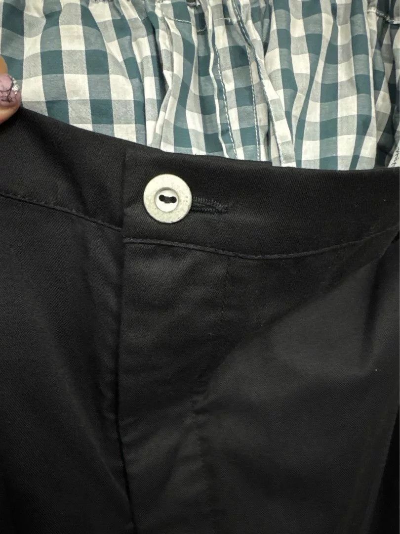 Vivienne Westwood vivienne westwood long black trousers with checkered waist Size 34" / US 12 / IT 48 - 2 Thumbnail