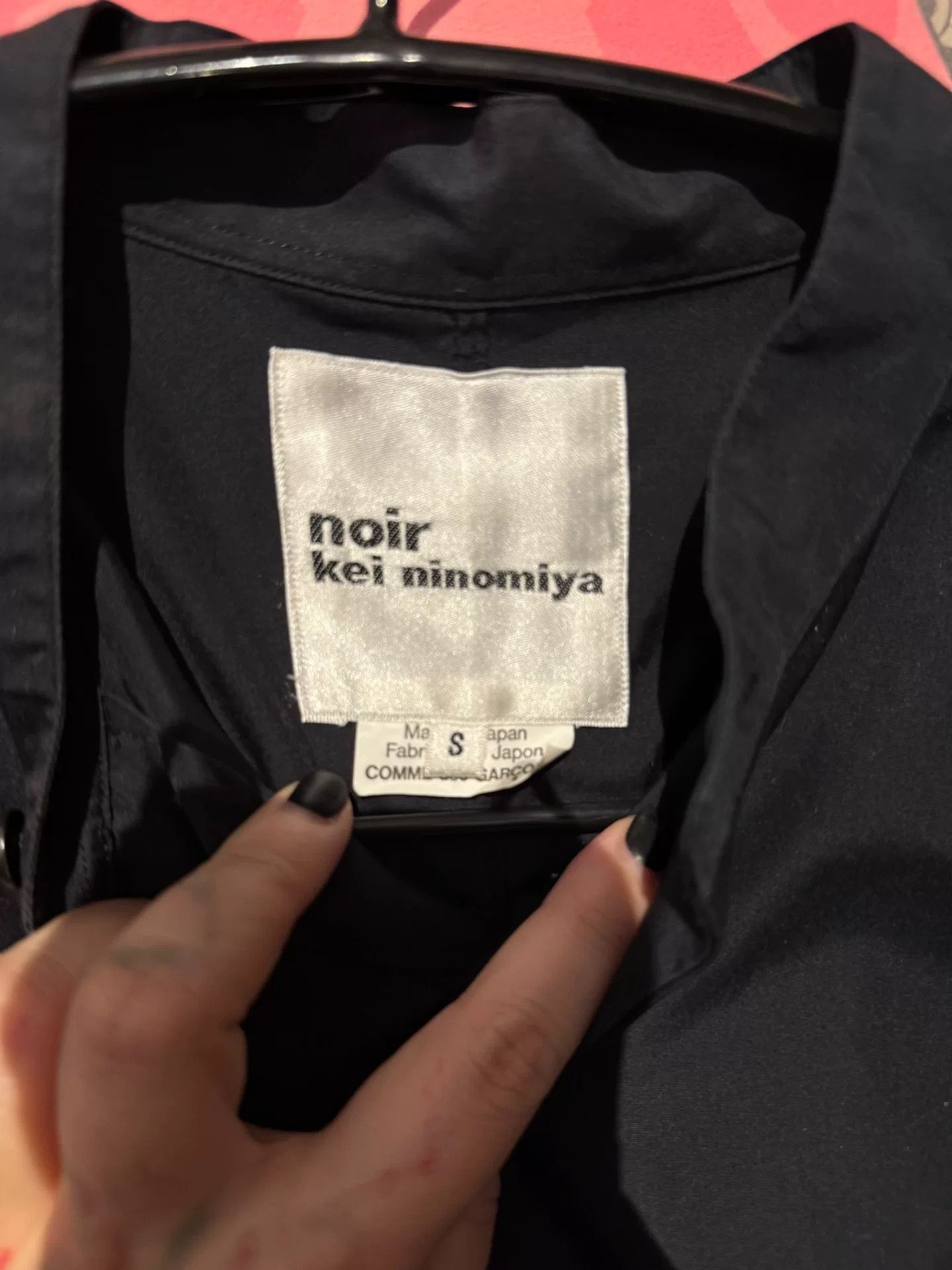 Noir Kei Ninomiya black oversized batwing sleeve shirt Size M / US 6-8 / IT 42-44 - 5 Thumbnail