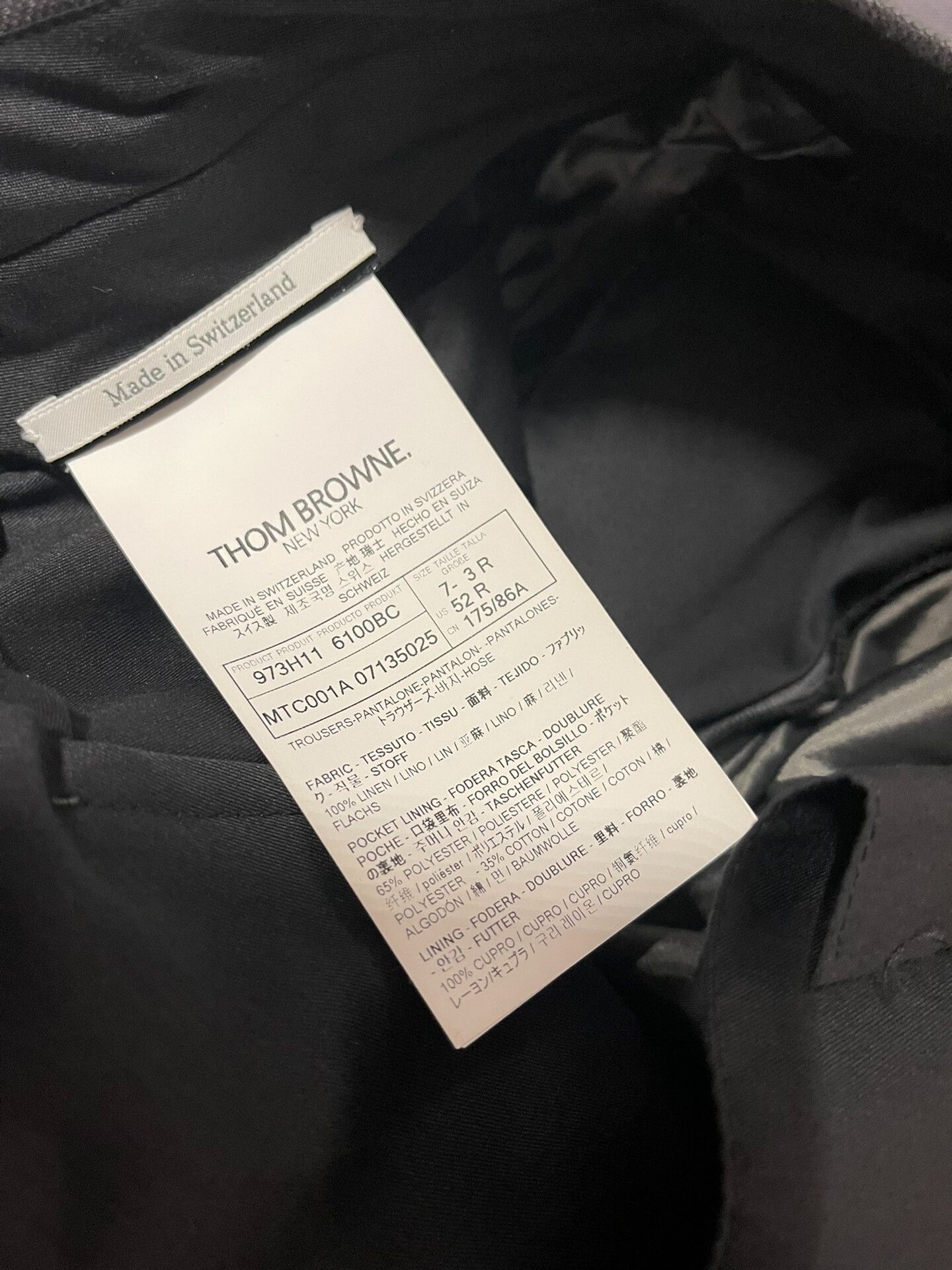 Thom Browne thom browne gray linen trousers size 3 Size US 34 / EU 50 - 4 Thumbnail