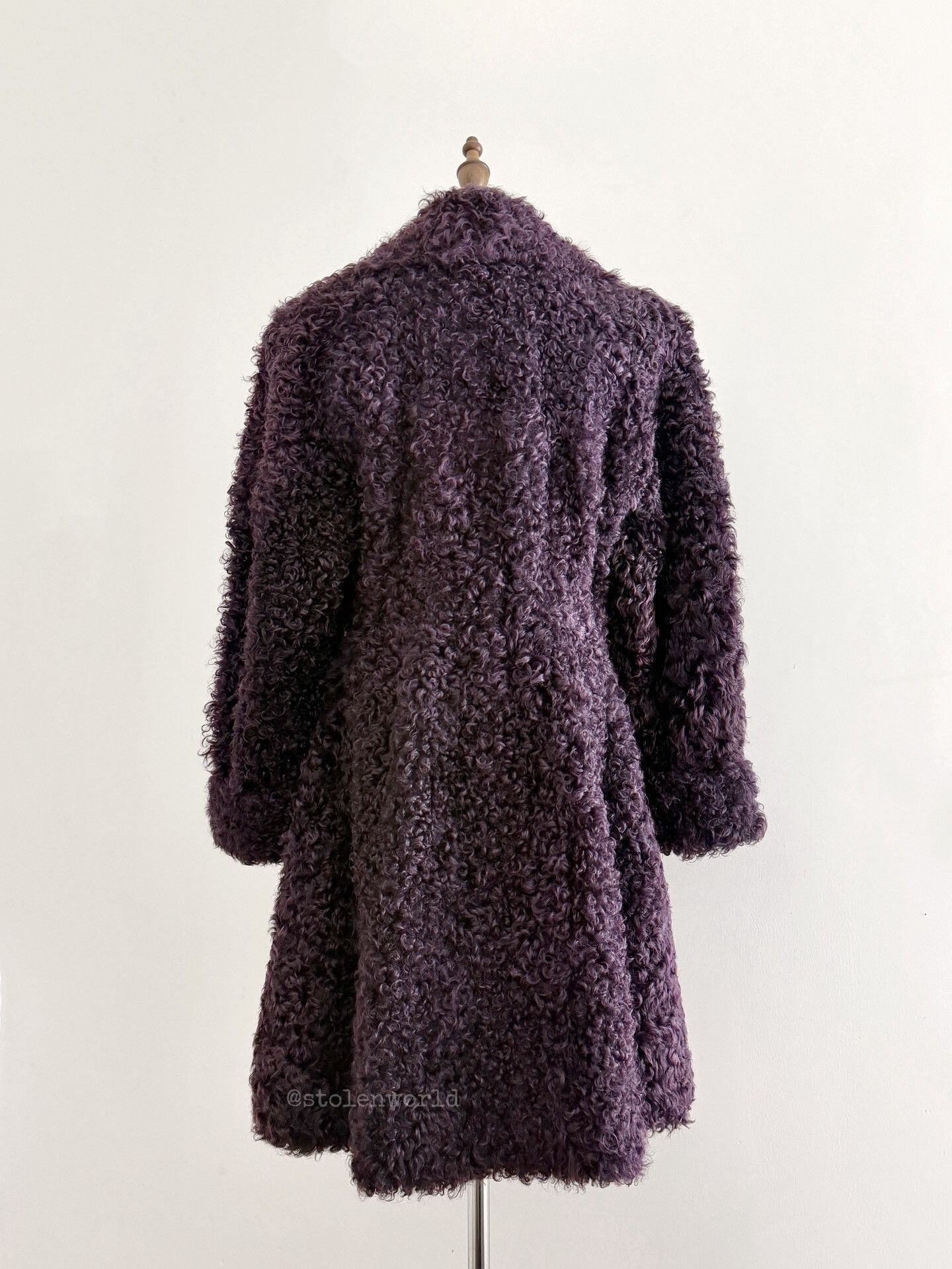 Kenzo dark purple floral fur coat Size M / US 6-8 / IT 42-44 - 8 Thumbnail