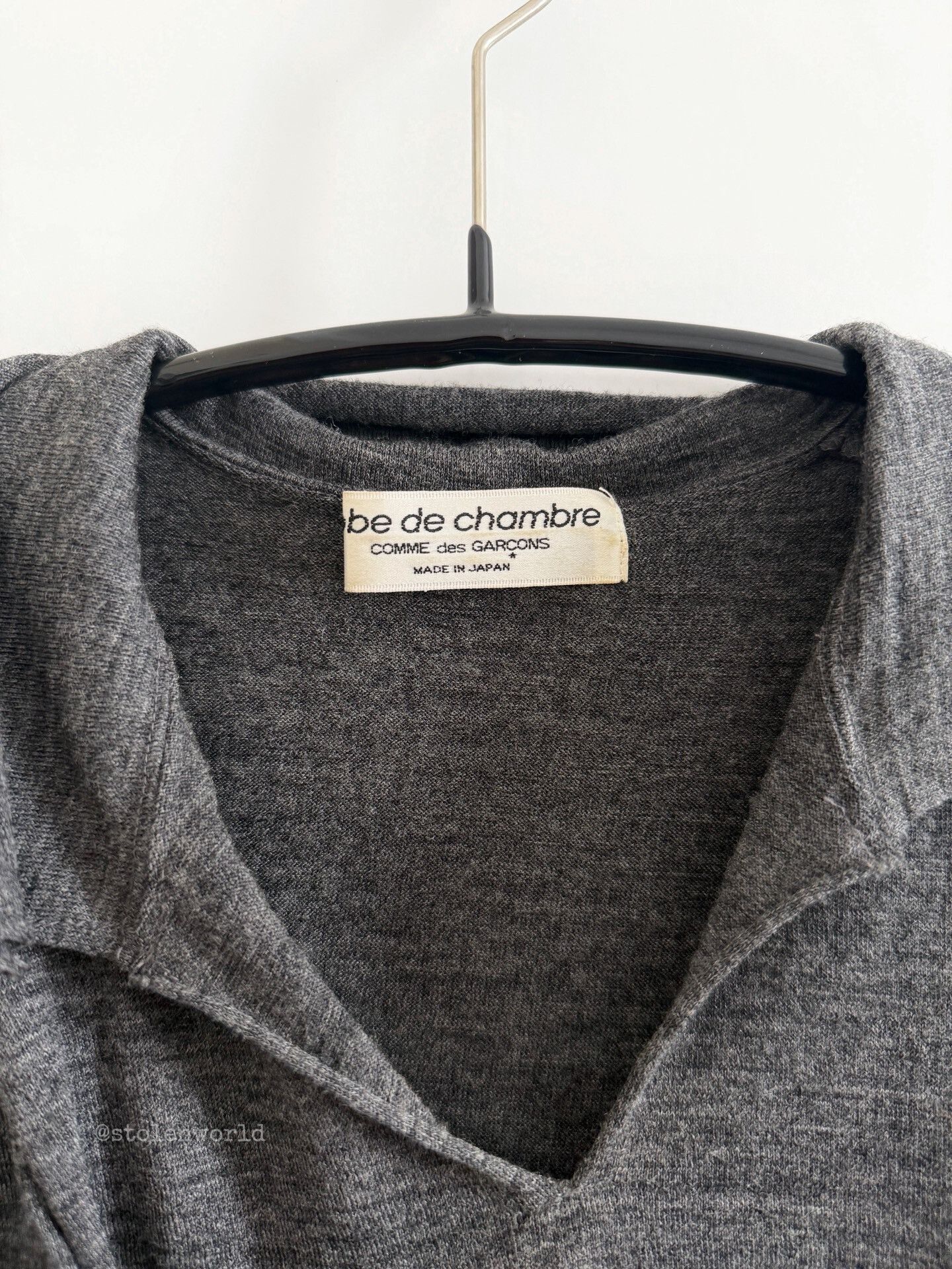 Comme des Garcons gray wool top with bow detail Size M / US 6-8 / IT 42-44 - 8 Thumbnail