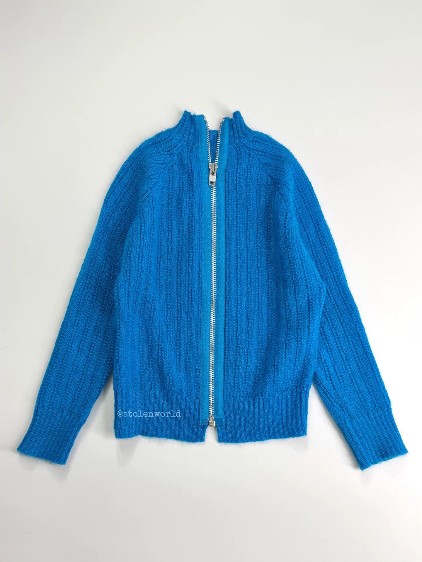 Comme des Garcons reversible blue wool knit top Size S / US 4 / IT 40 - 3 Thumbnail