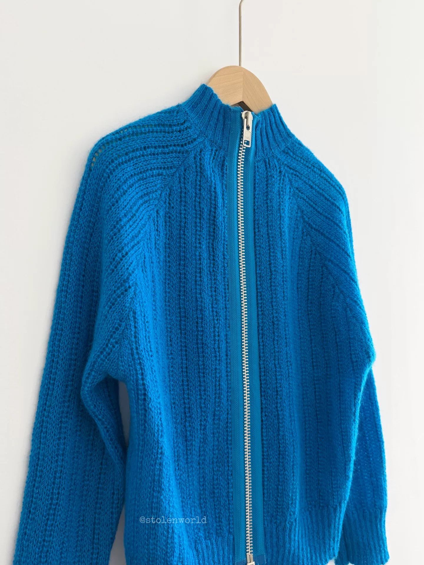 Comme des Garcons reversible blue wool knit top Size S / US 4 / IT 40 - 7 Thumbnail