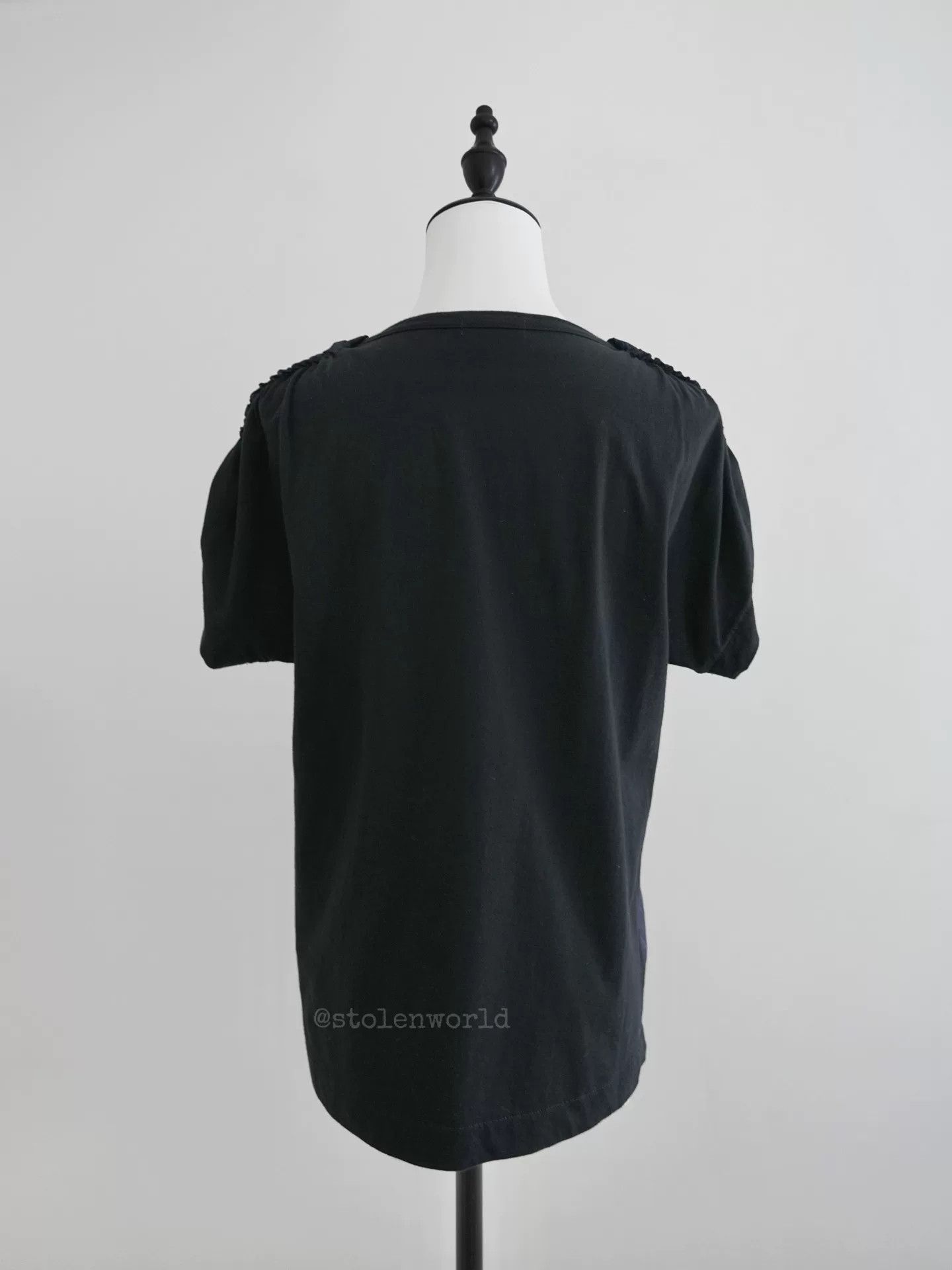 Comme des Garcons navy flower embroidered top Size M / US 6-8 / IT 42-44 - 8 Thumbnail
