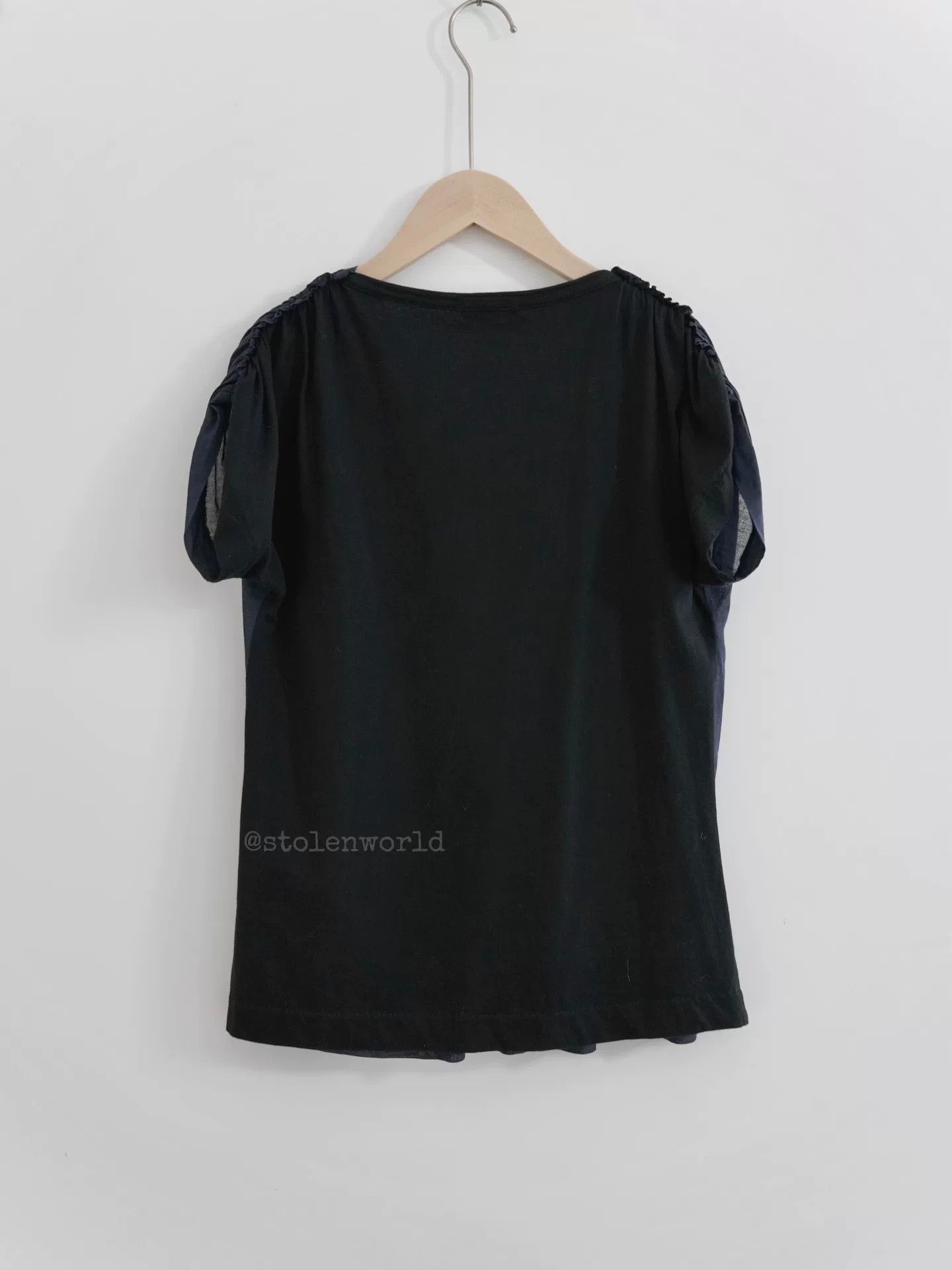 Comme des Garcons navy flower embroidered top Size M / US 6-8 / IT 42-44 - 4 Thumbnail
