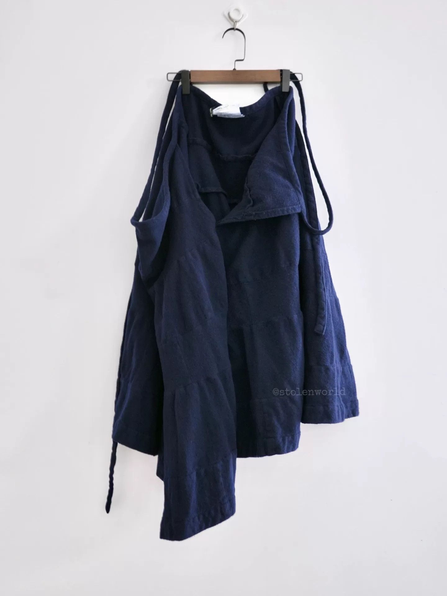 Comme des Garcons warm navy blue tiered cake skirt Size 24" / US 00 / IT 34 - 3 Thumbnail