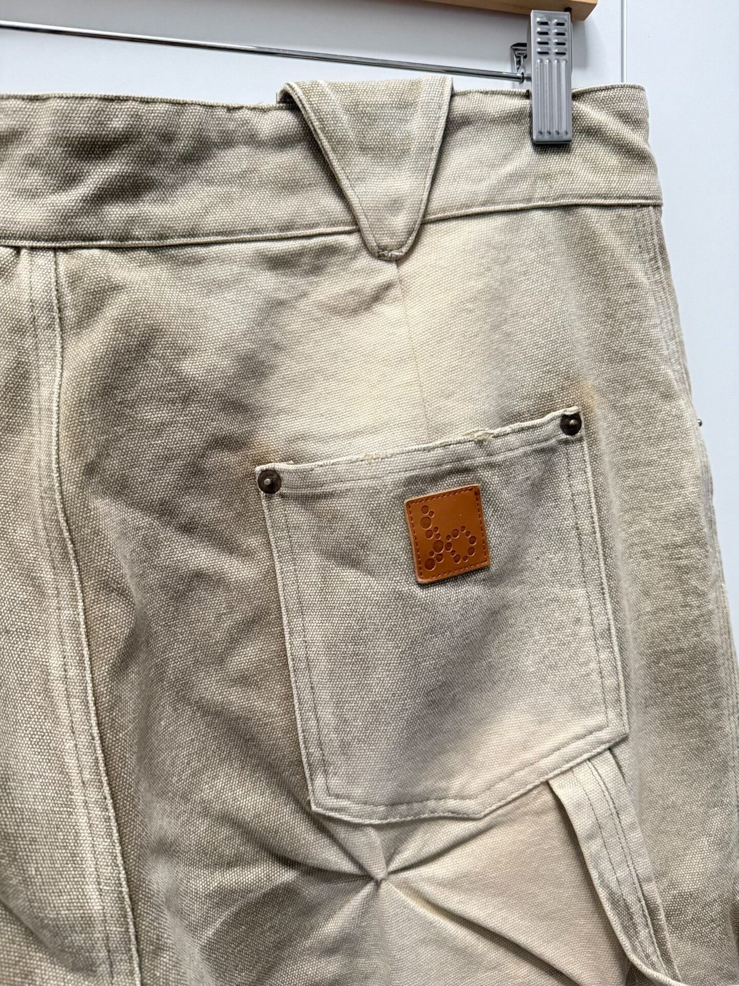 Bad Son padded long work pants in beige Size US 34 / EU 50 - 6 Thumbnail