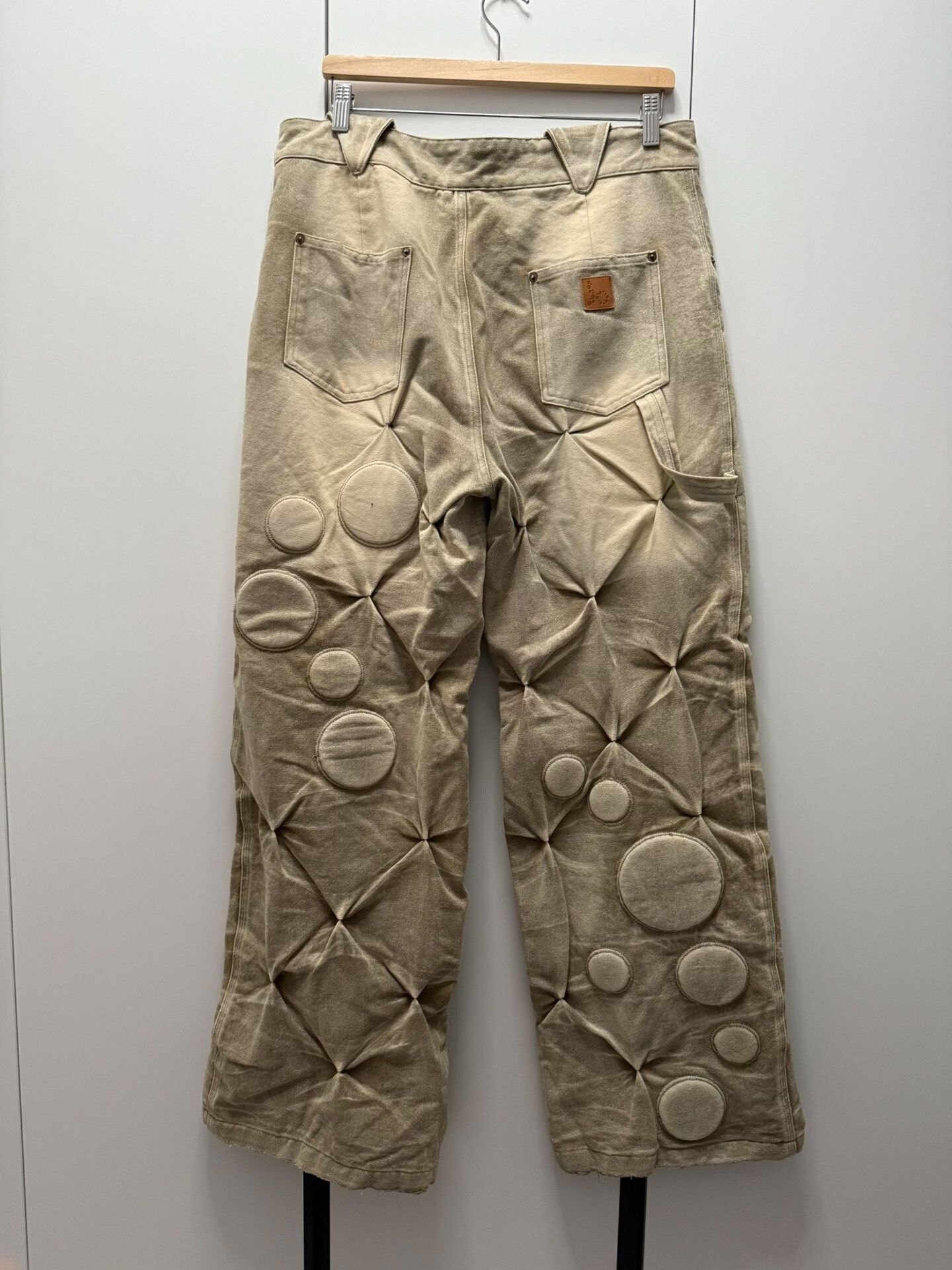Bad Son padded long work pants in beige Size US 34 / EU 50 - 2 Thumbnail