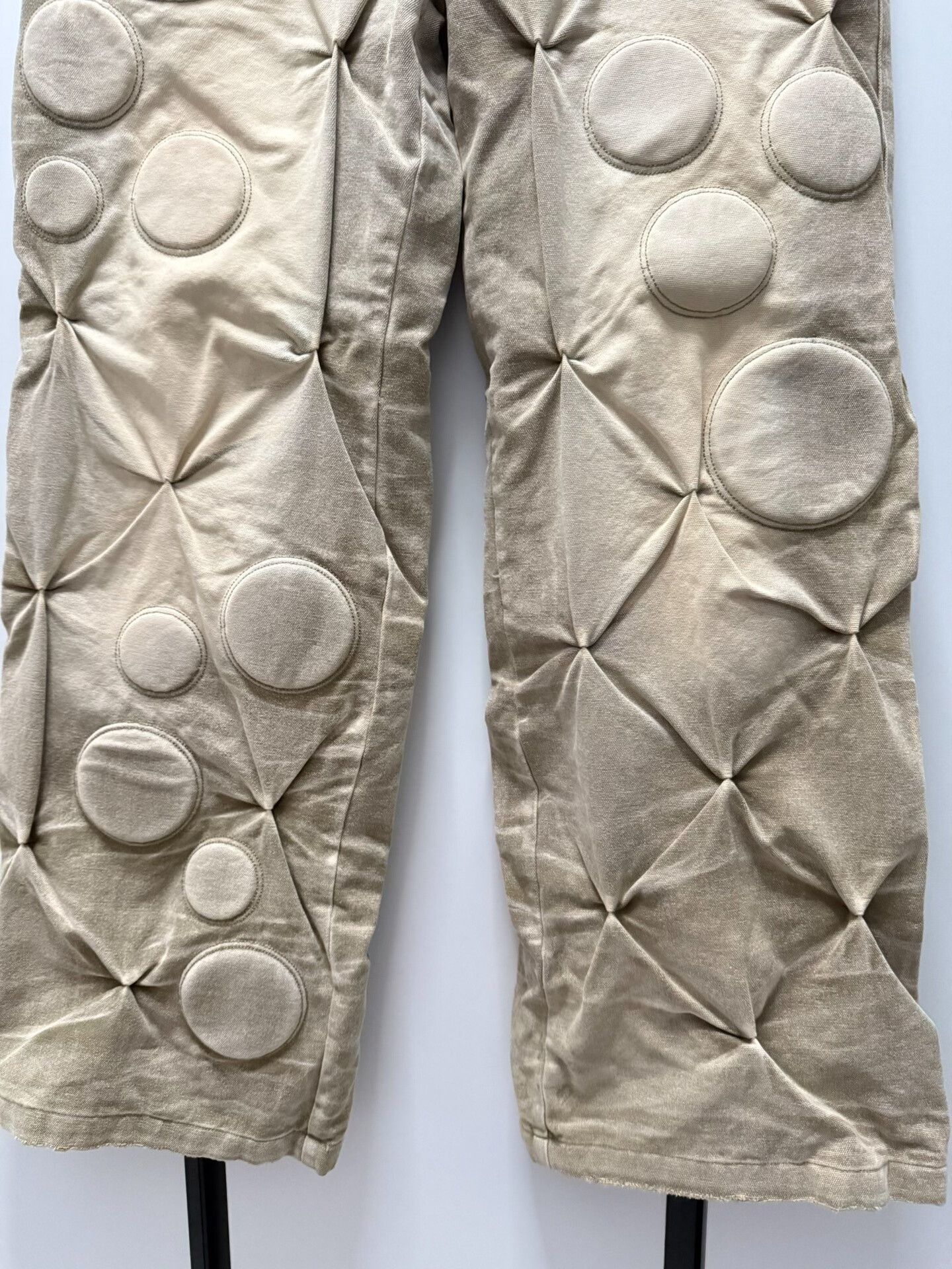 Bad Son padded long work pants in beige Size US 34 / EU 50 - 3 Thumbnail