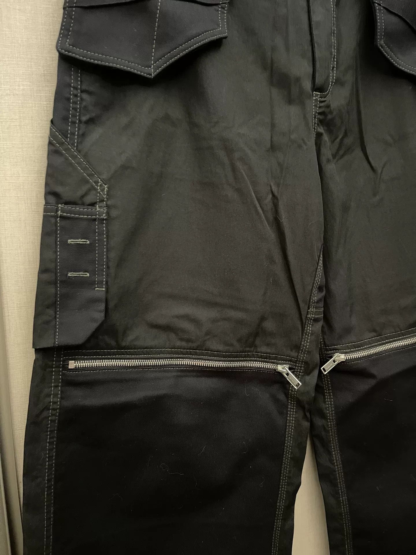 Dion Lee black cargo pants with zipper pockets Size US 30 / EU 46 - 3 Thumbnail